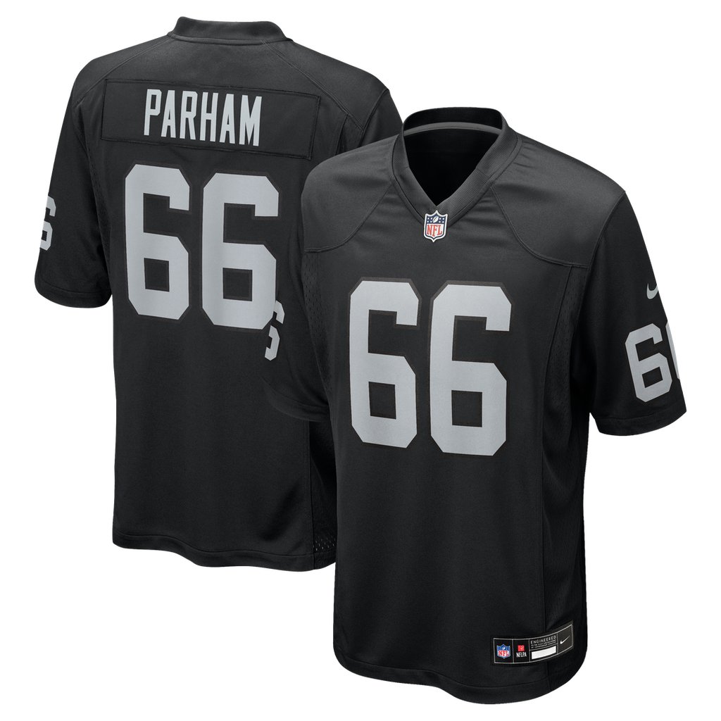 Dylan Parham Las Vegas Raiders Game Player Jersey - Black