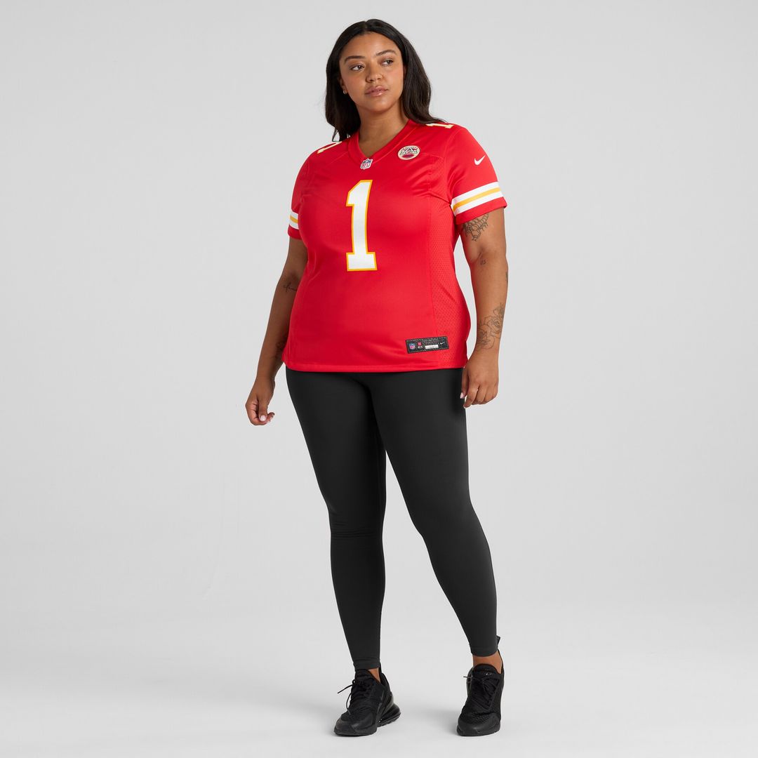 Number 1 Mom Kansas City Chiefs Women's Game Jersey - Red