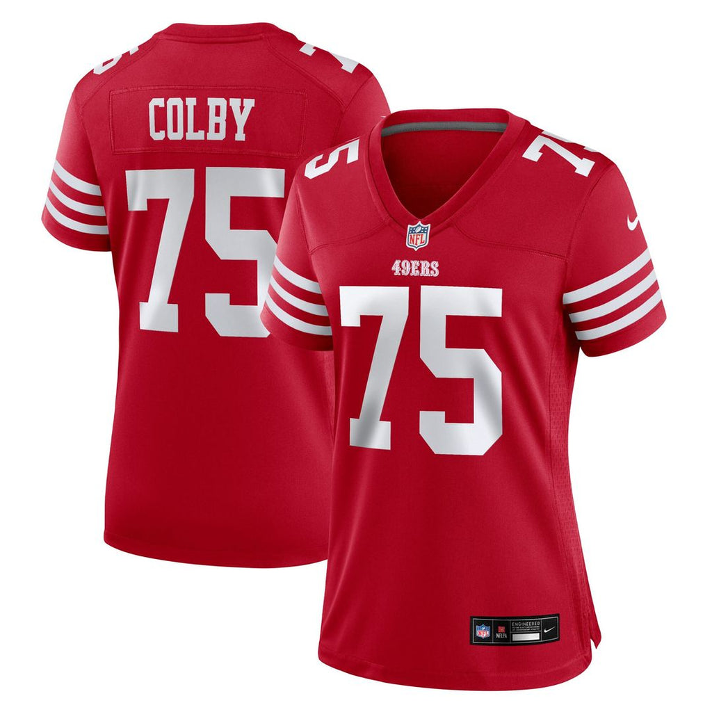 Connor Colby San Francisco 49ers Women's Team Game Jersey - Scarlet