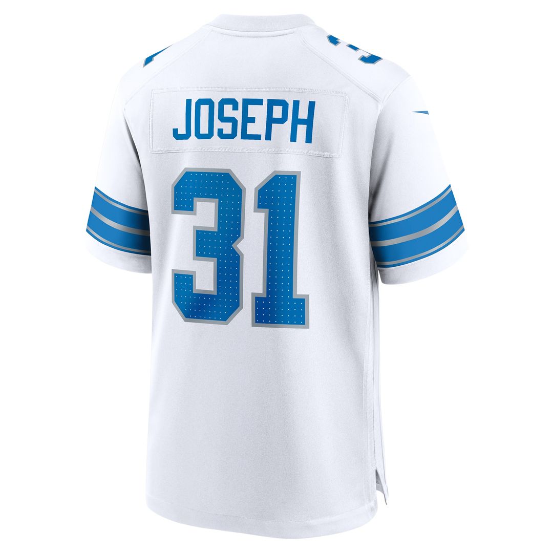 Kerby Joseph Detroit Lions Game Jersey - White