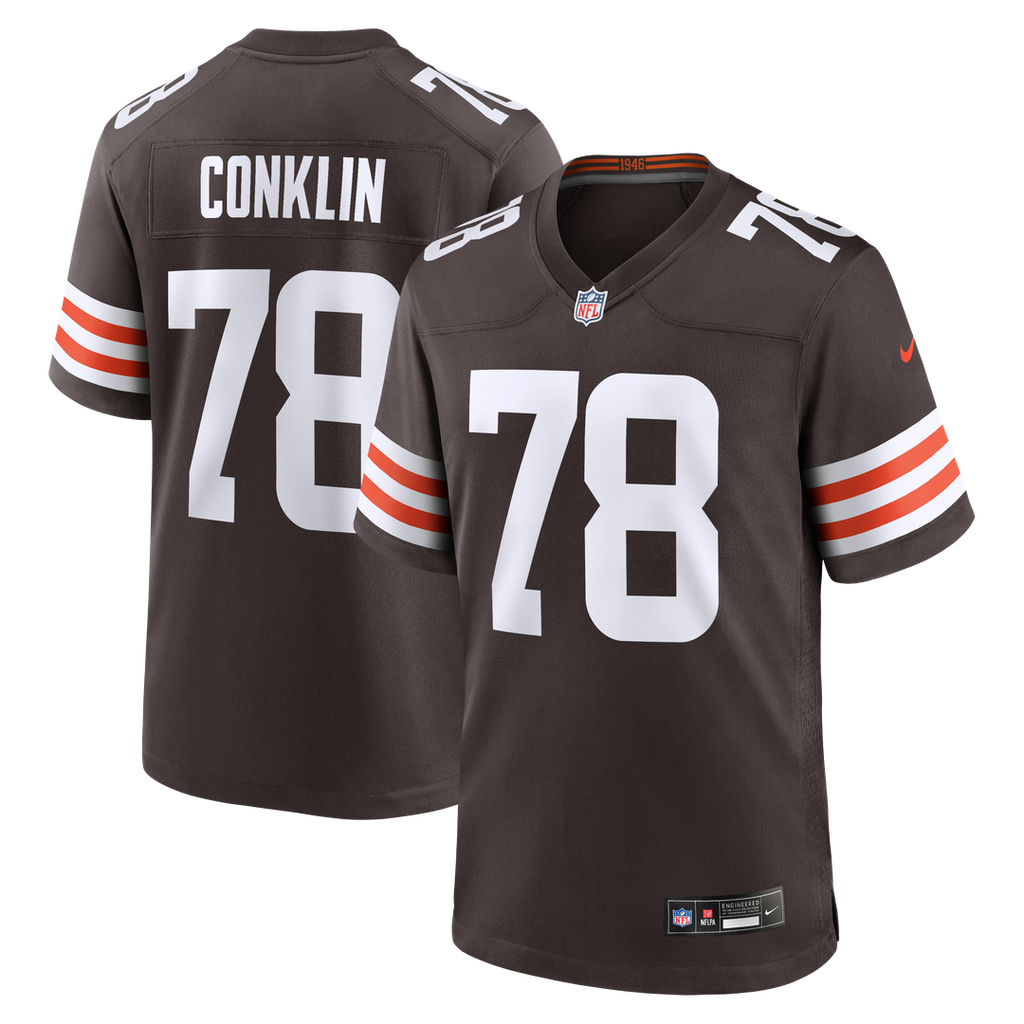 Jack Conklin Cleveland Browns Team Game Jersey - Brown