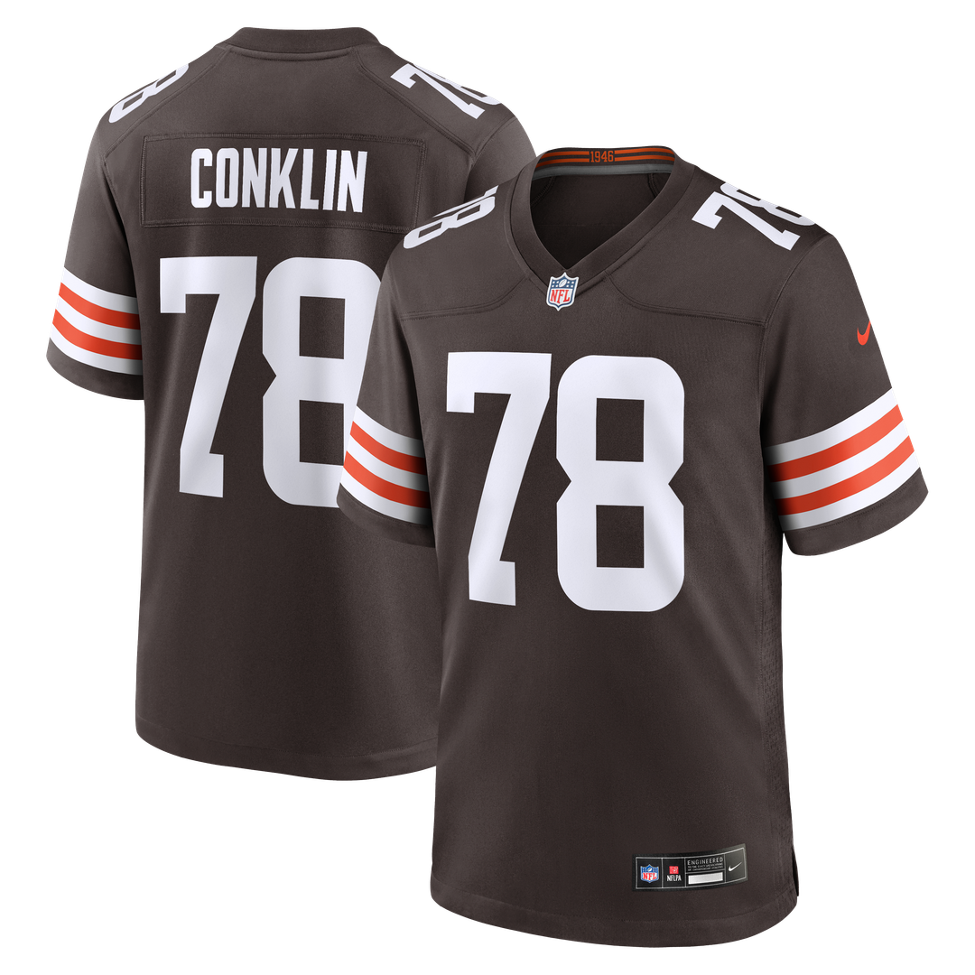 Jack Conklin Cleveland Browns Team Game Jersey - Brown