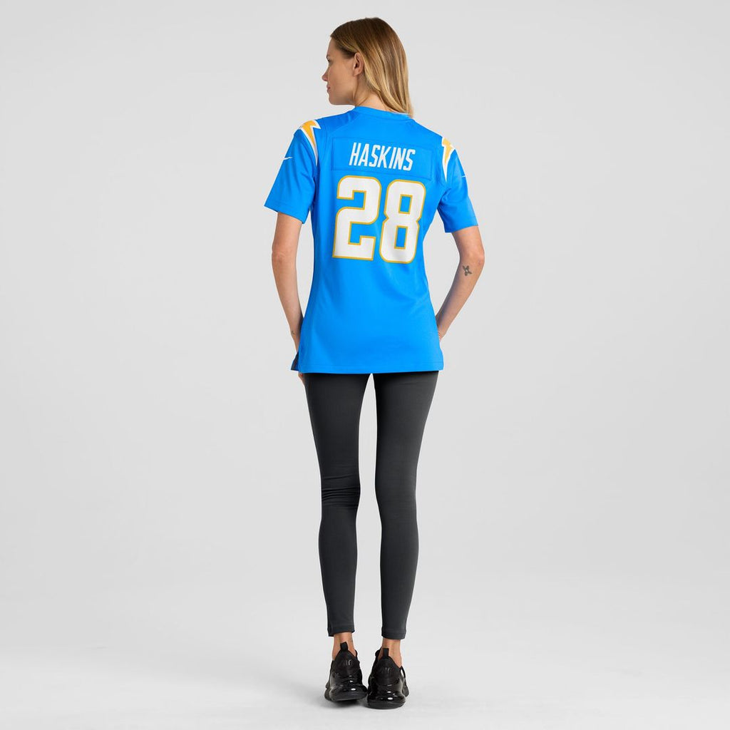 Hassan Haskins Los Angeles Chargers Women's Game Jersey - Powder Blue