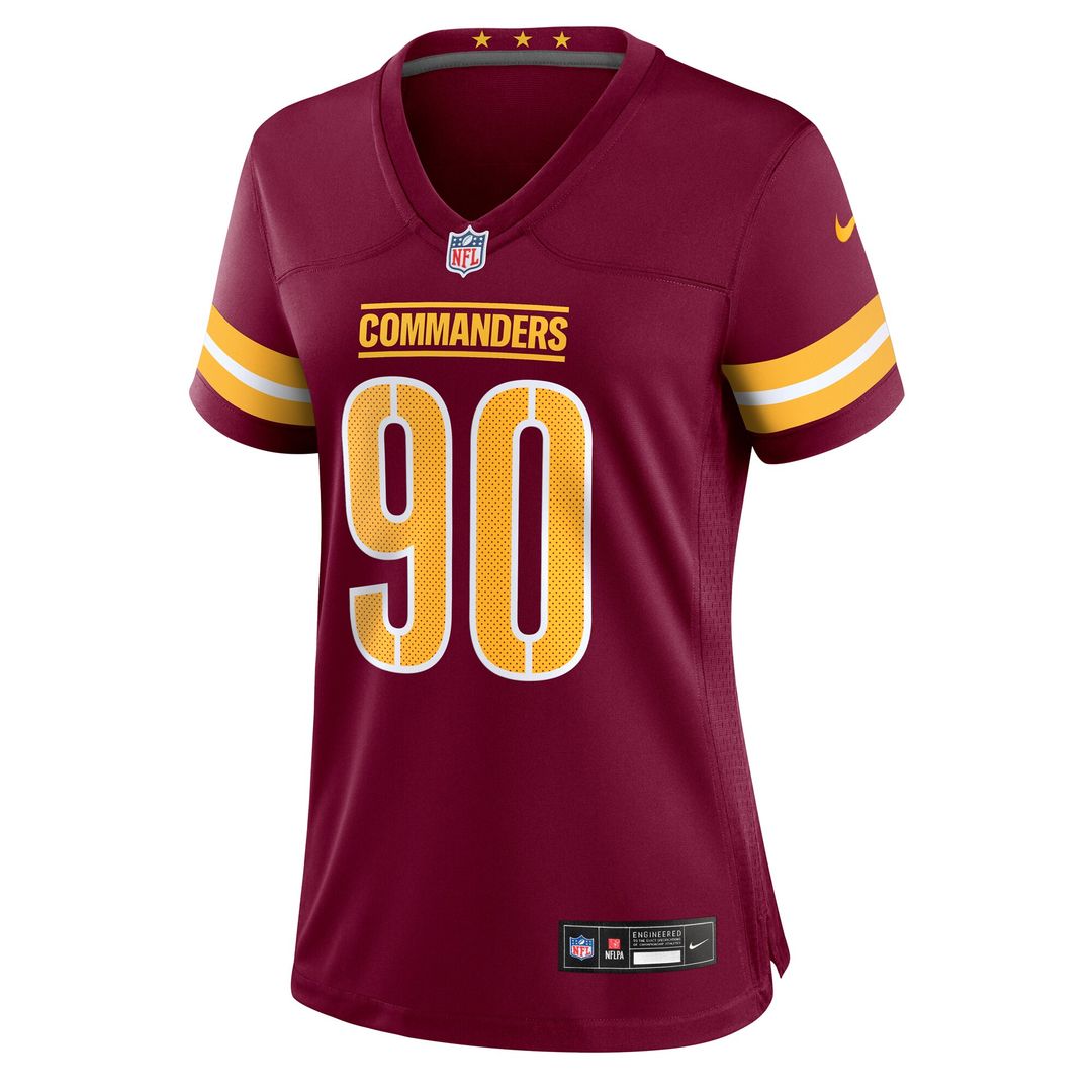 Javontae Jean-Baptiste Washington Commanders Women's Team Game Jersey - Burgundy