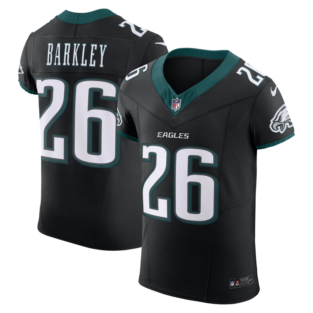 Saquon Barkley Philadelphia Eagles Alternate Vapor F.U.S.E. Elite Jersey - Black