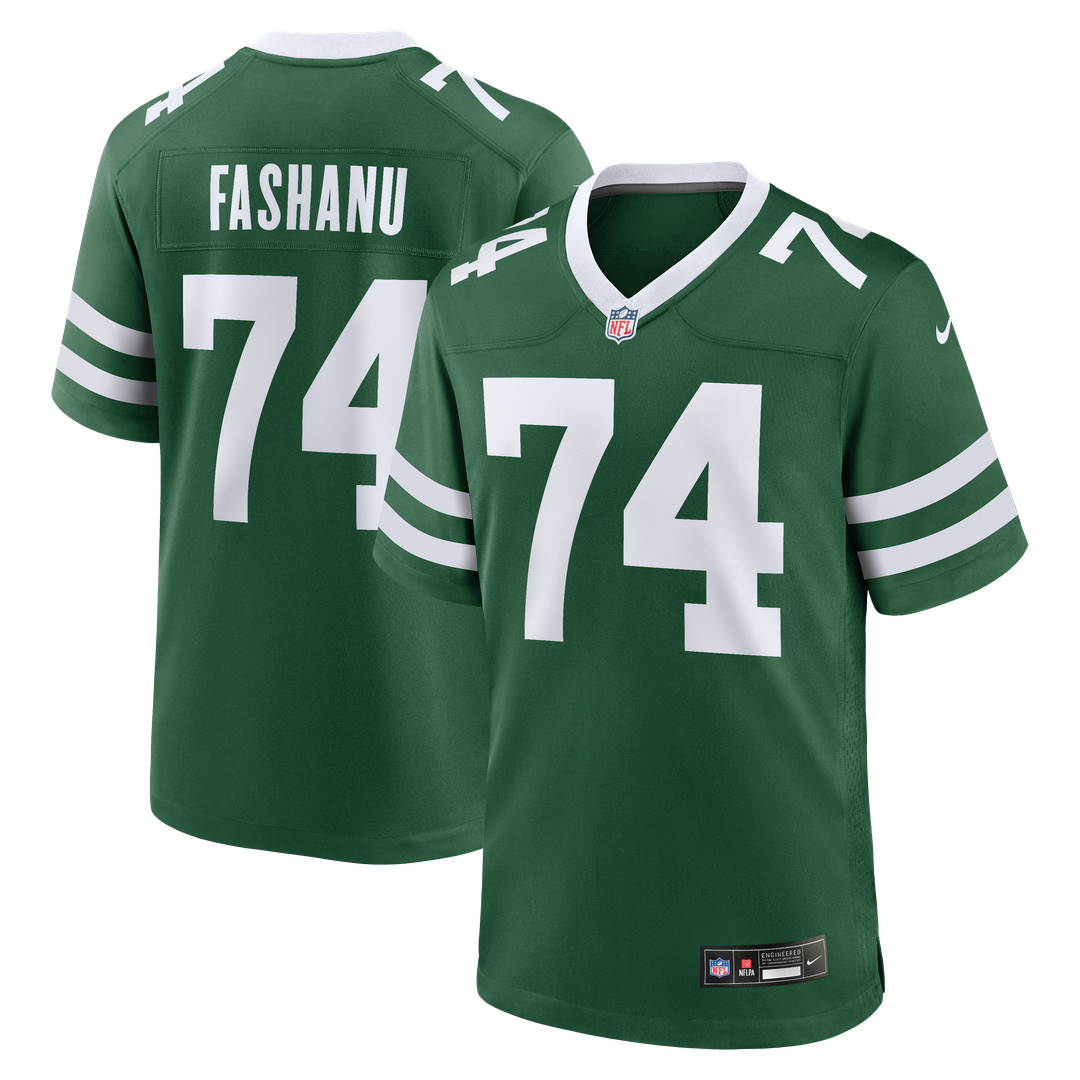 Olu Fashanu New York Jets Player Game Jersey - Gotham Green