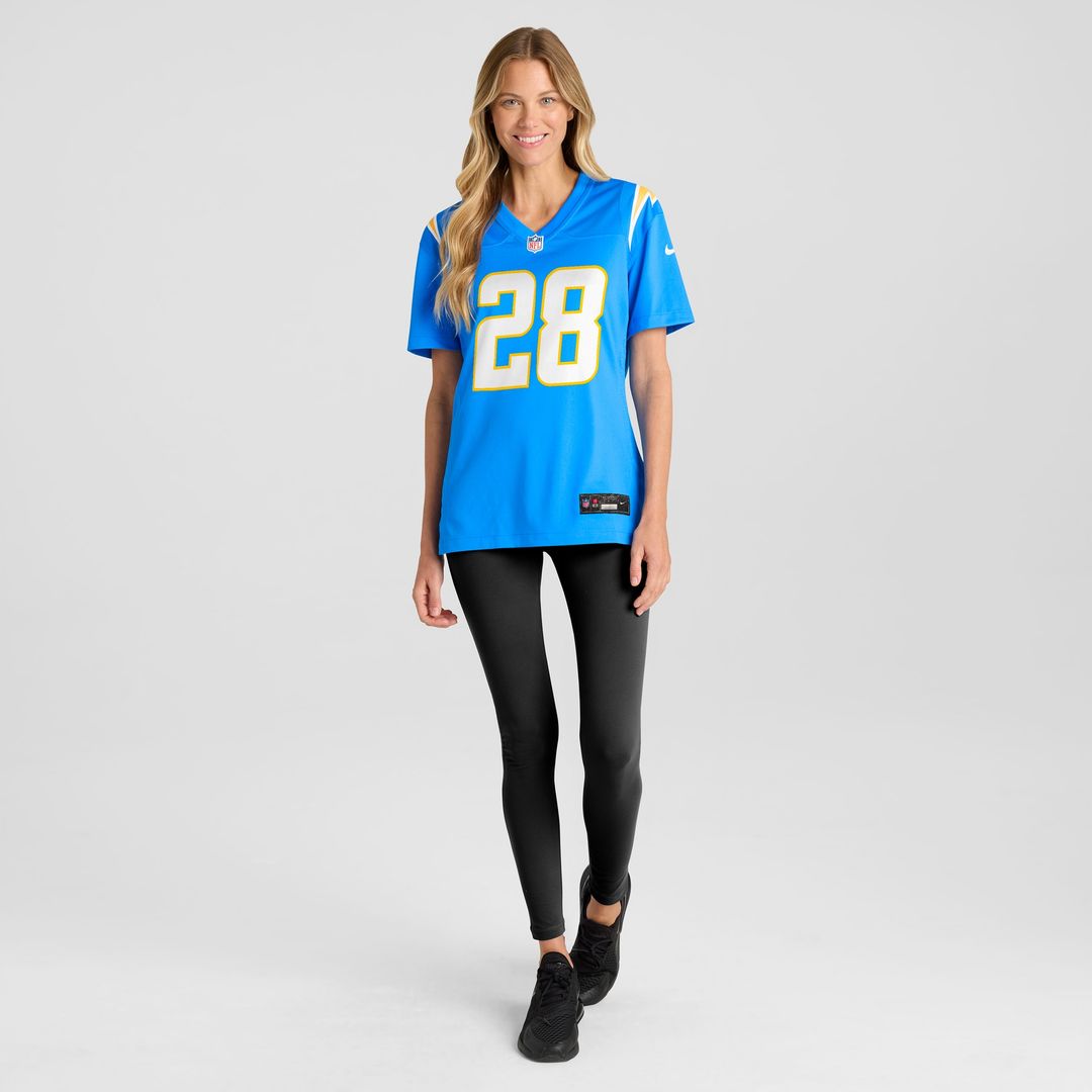 Hassan Haskins Los Angeles Chargers Women's Game Jersey - Powder Blue