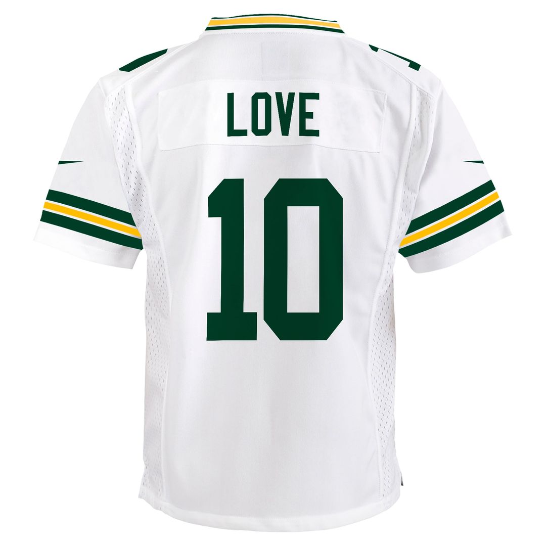 Love Green Bay Packers Youth Game Jersey - Green