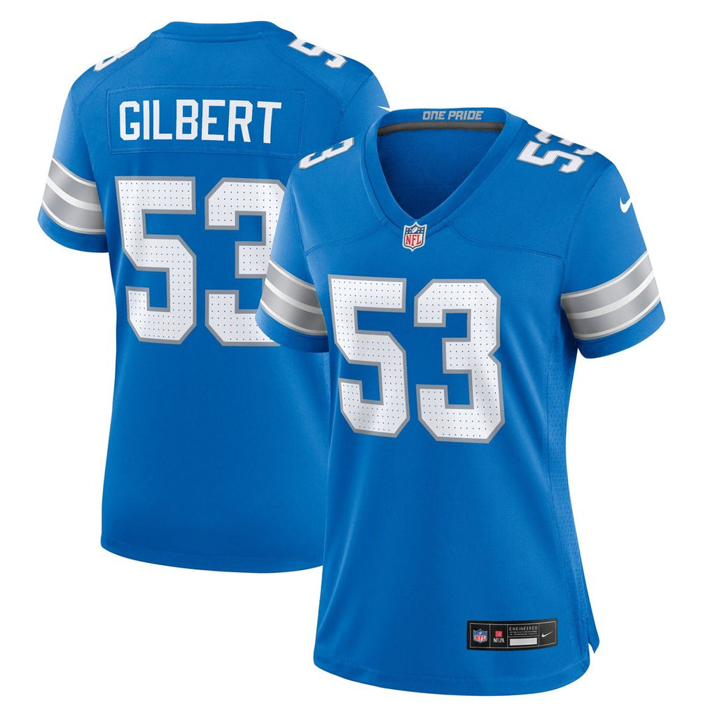 DaRon Gilbert Detroit Lions Women's Game Jersey - Blue