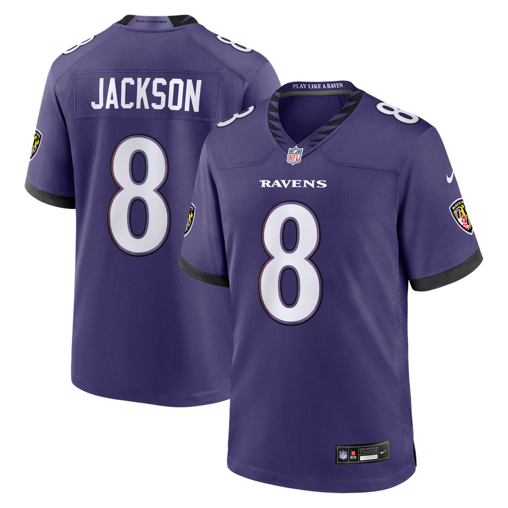 Lamar Jackson Baltimore Ravens Team Game Jersey - Purple