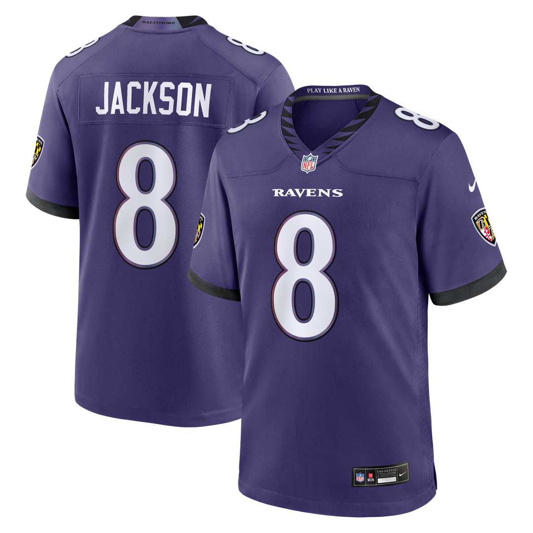 Lamar Jackson Baltimore Ravens Team Game Jersey - Purple