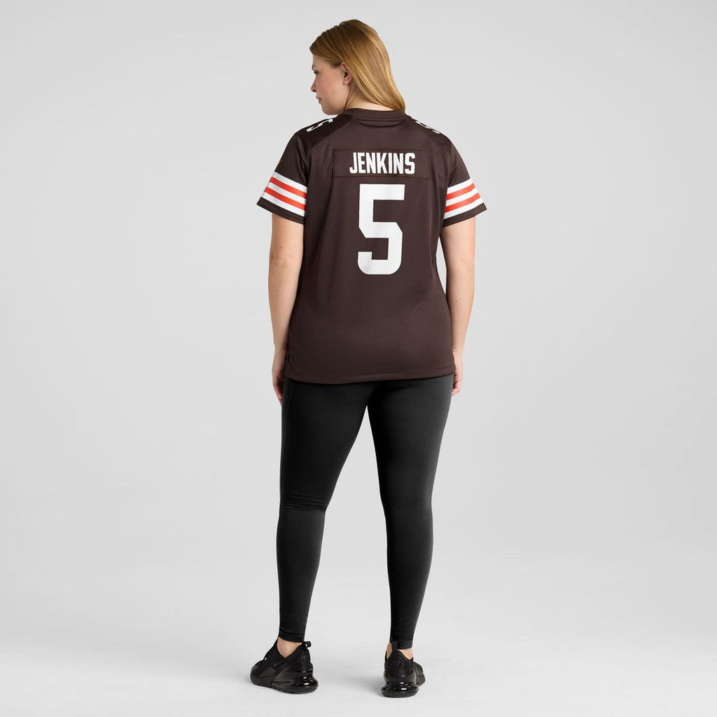 Rayshawn Jenkins Cleveland Browns Women's Team Game Jersey - Brown