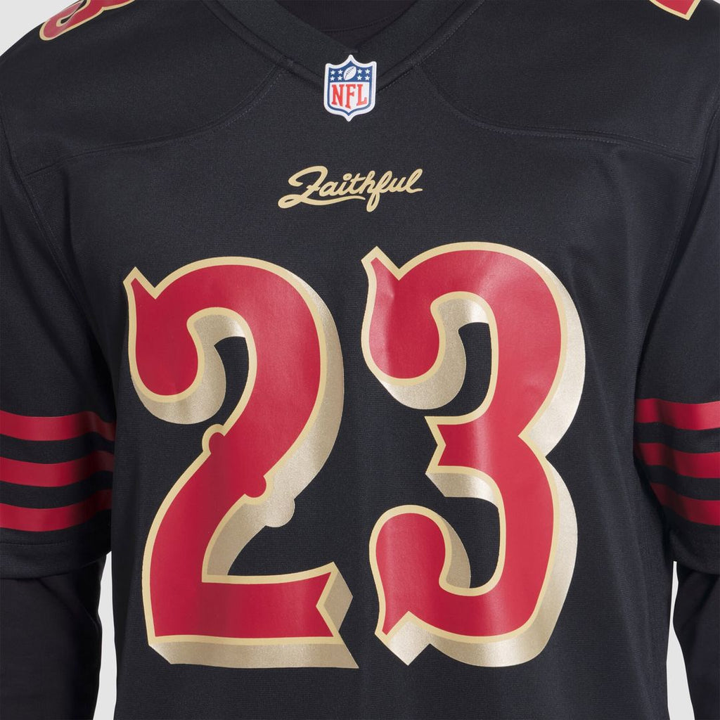Christian McCaffrey San Francisco 49ers 2025 Rivalries Collection Game Jersey - Black