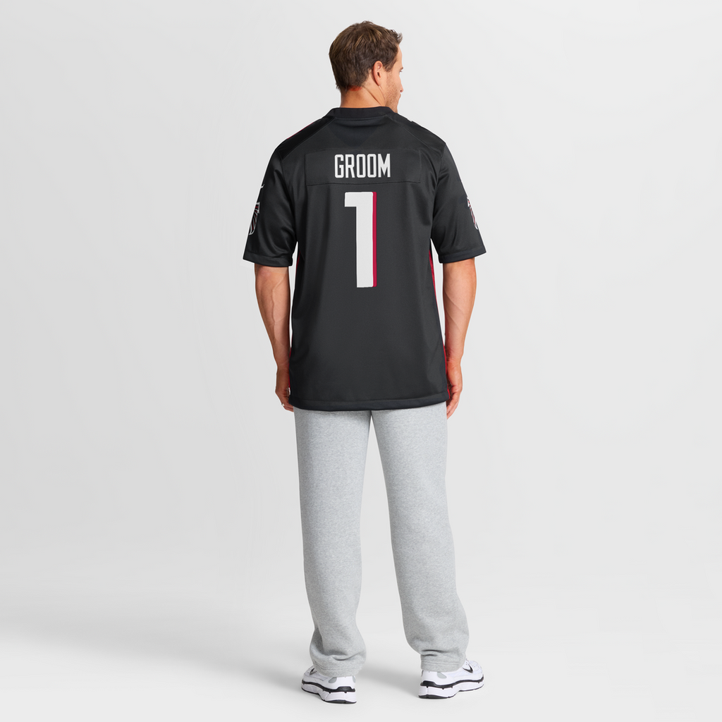 Number 1 Groom Atlanta Falcons Game Jersey - Black