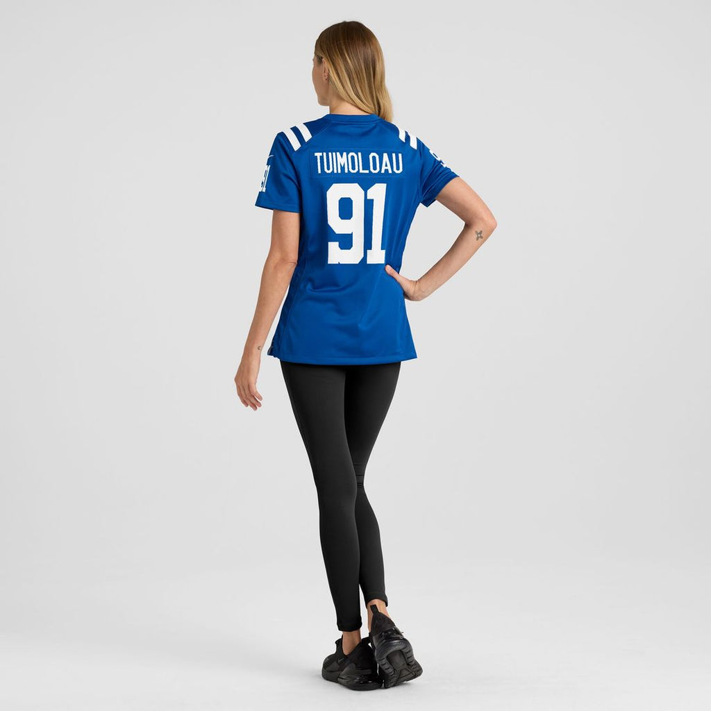 JT Tuimoloau Indianapolis Colts Women's Team Game Jersey - Royal