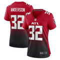 Jamal Anderson Atlanta Falcons Women's Retired Game Jersey - Red