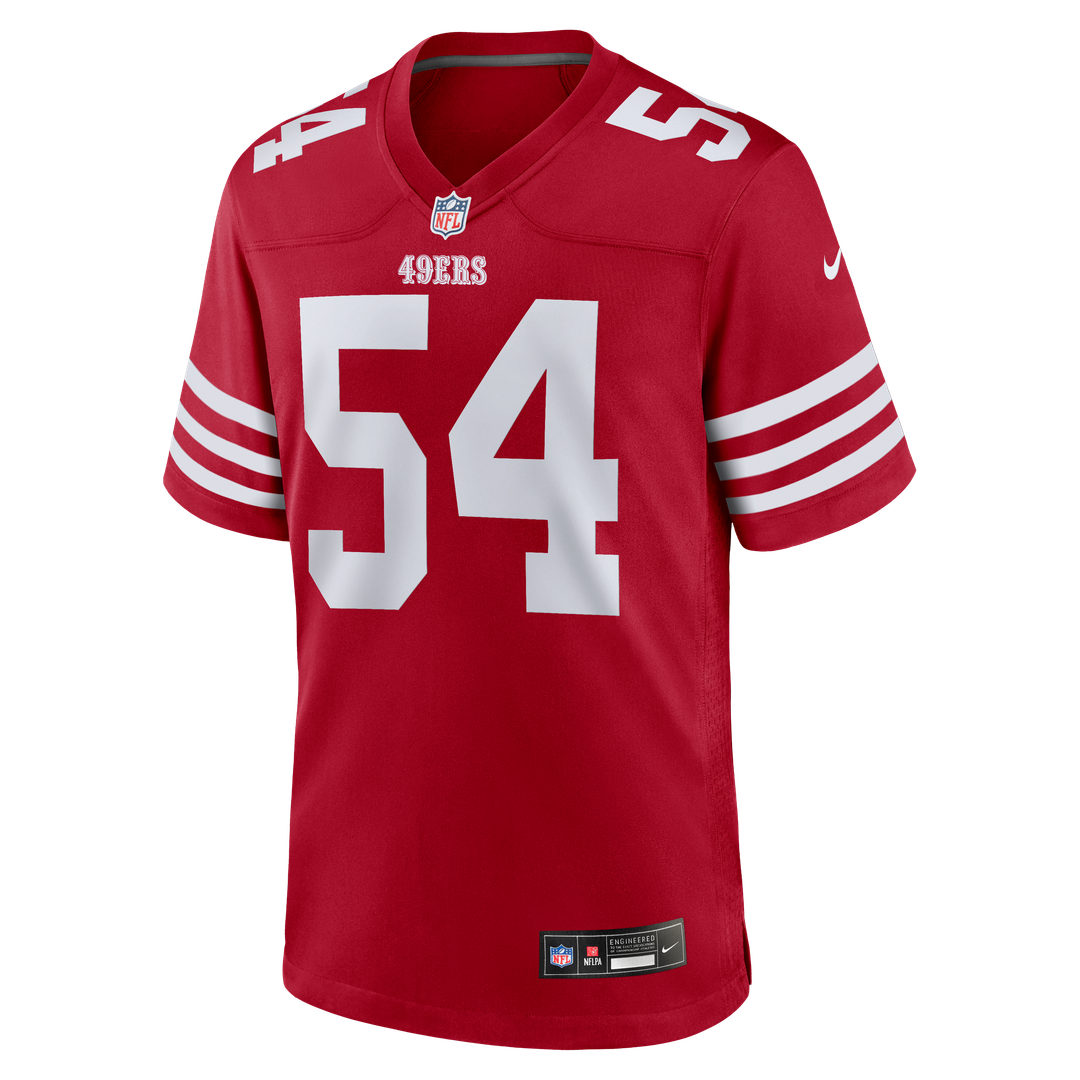 Fred Warner San Francisco 49ers Team Game Player Jersey - White