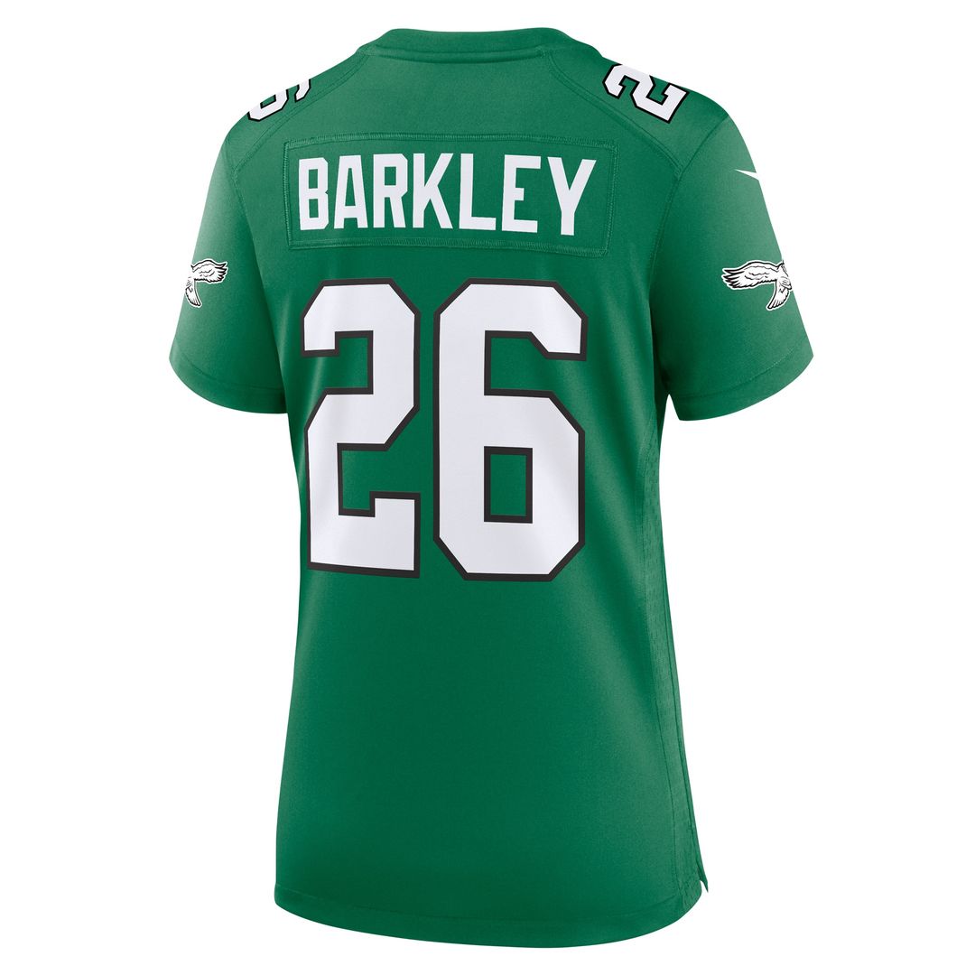 Saquon Barkley Philadelphia Eagles Women's Alternate Game Jersey - Kelly Green