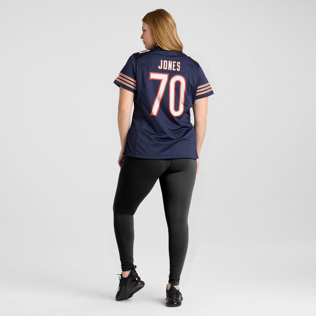 Braxton Jones Chicago Bears Women's Game Player Jersey - Navy