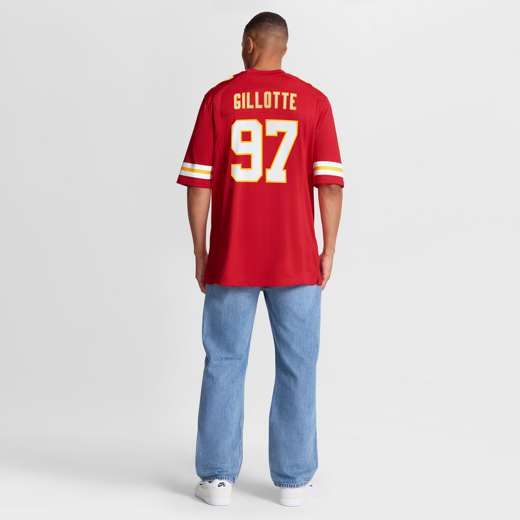 Ashton Gillotte Kansas City Chiefs Team Game Jersey - Red