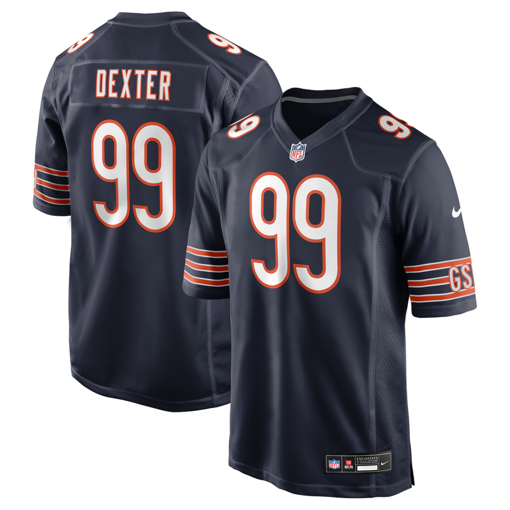 Gervon Dexter Sr Chicago Bears Team Game Jersey - Navy