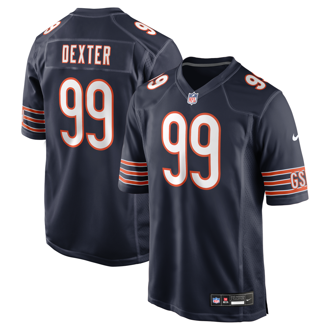 Gervon Dexter Sr Chicago Bears Team Game Jersey - Navy