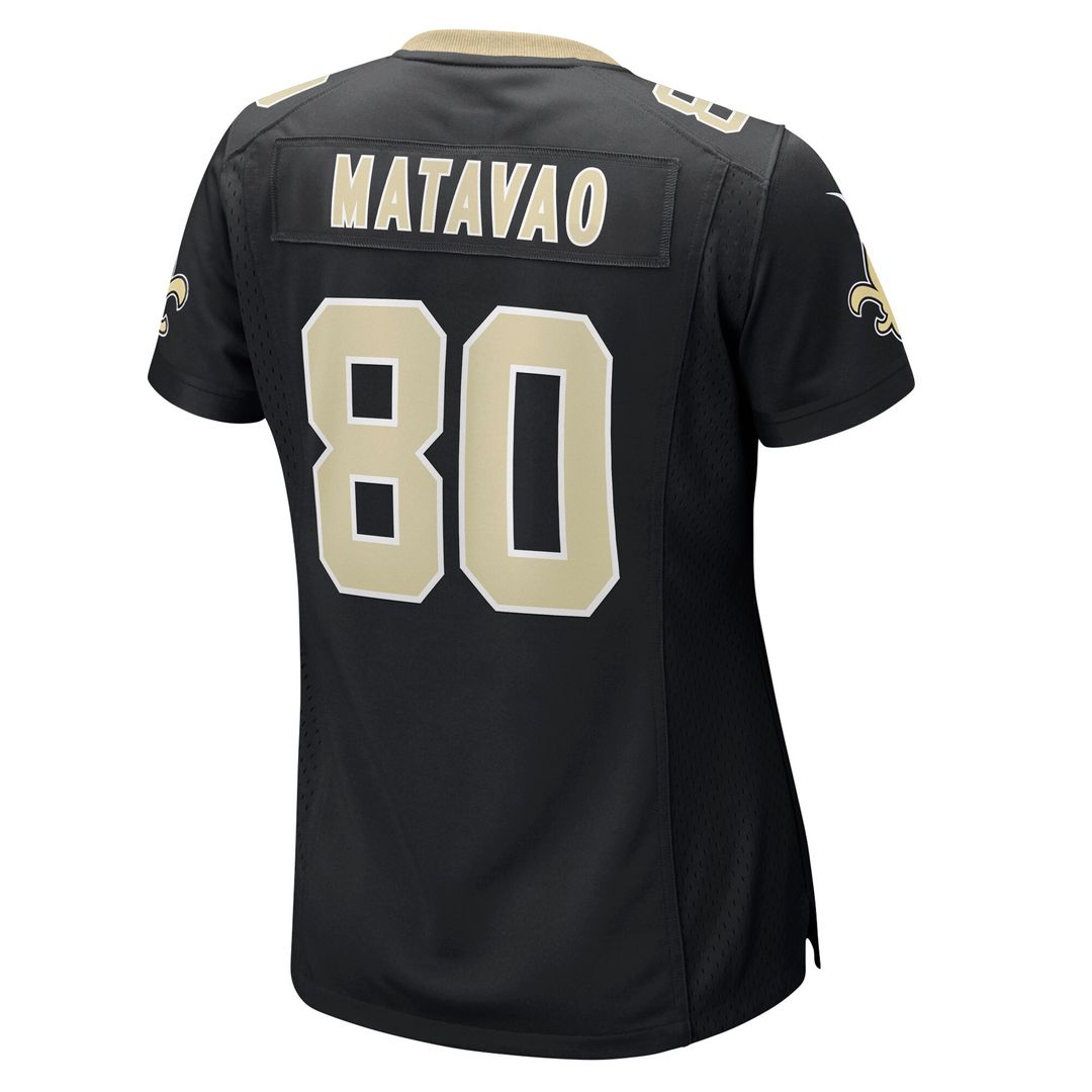 Moliki Matavao New Orleans Saints Women's Team Game Jersey - Black