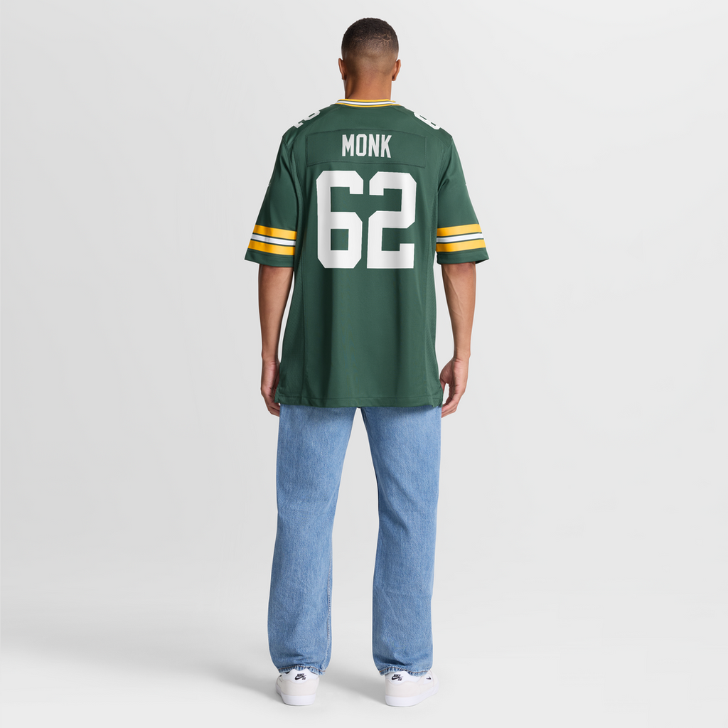 Jacob Monk Green Bay Packers Game Jersey - Green