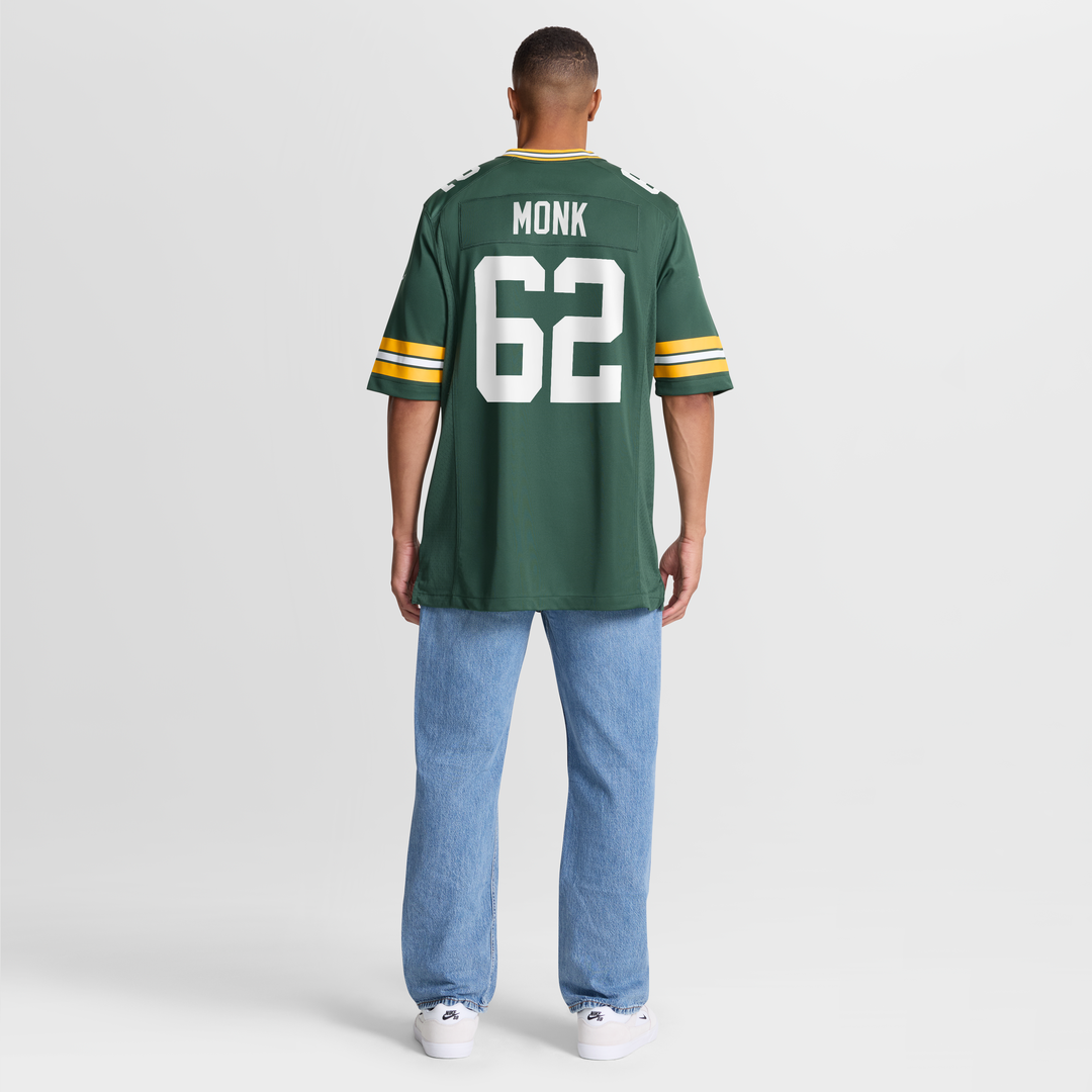 Jacob Monk Green Bay Packers Game Jersey - Green