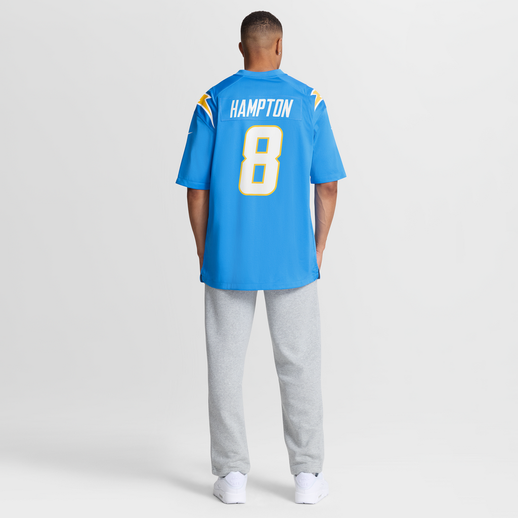 Omarion Hampton Los Angeles Chargers Game Player Jersey - Powder Blue
