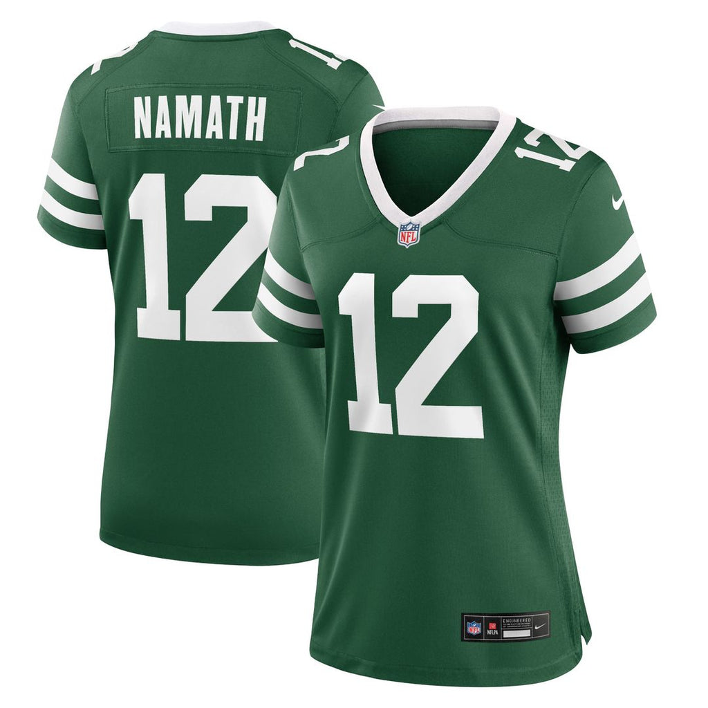 Joe Namath New York Jets Women's Retired Player Alternate Game Jersey - Legacy Black