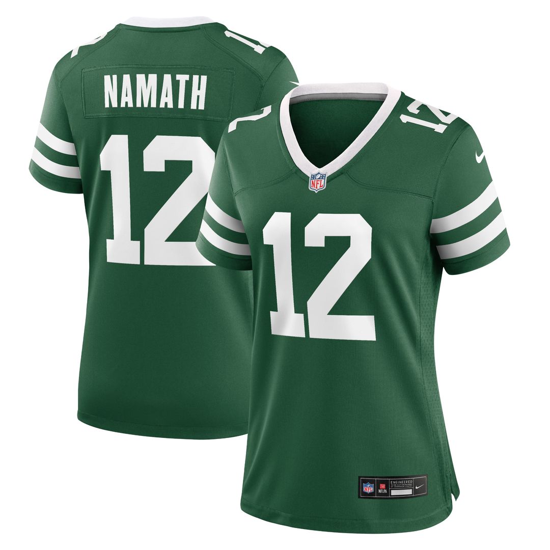 Joe Namath New York Jets Women's Retired Player Alternate Game Jersey - Legacy Black