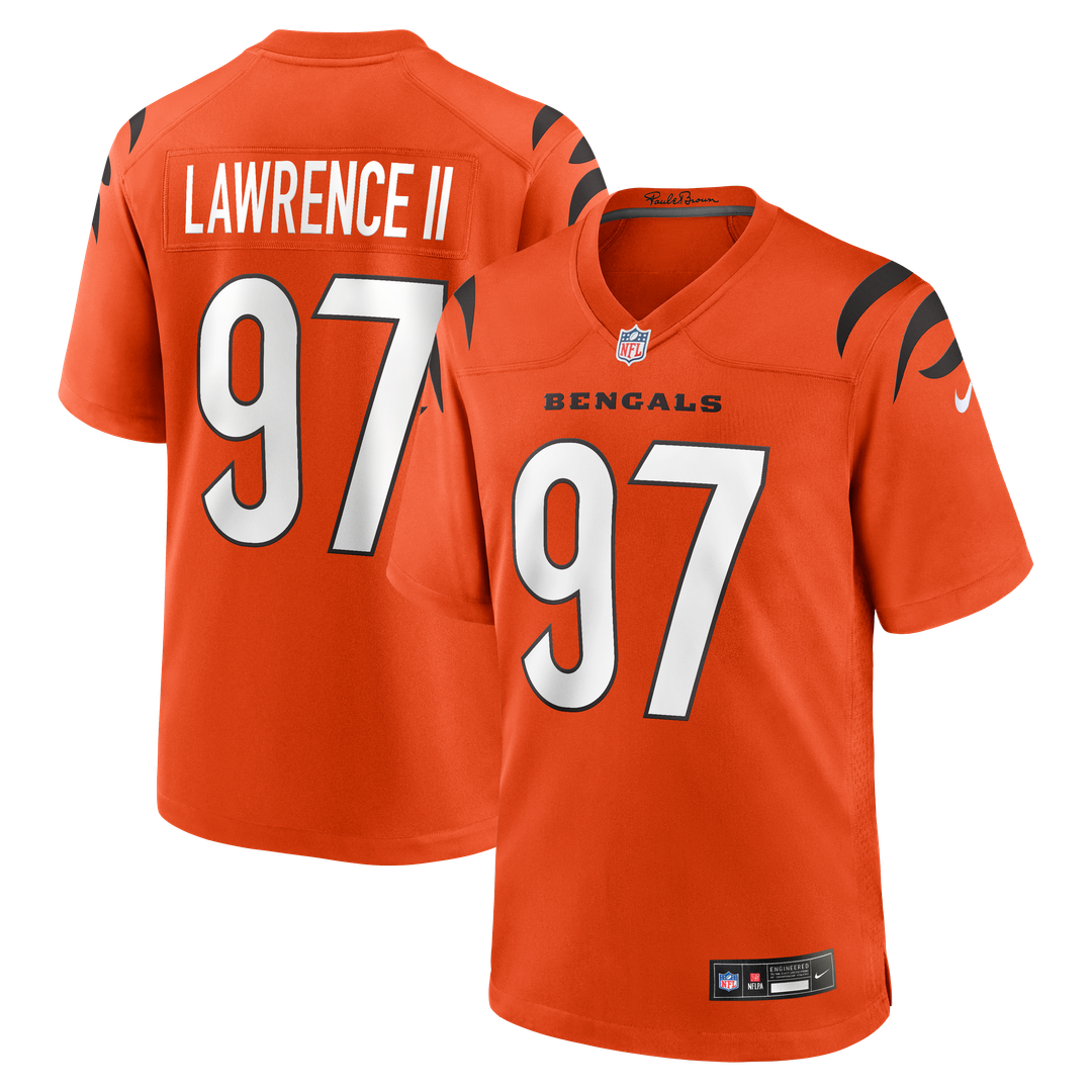 Dexter Lawrence II Cincinnati Bengals Game Jersey - Orange