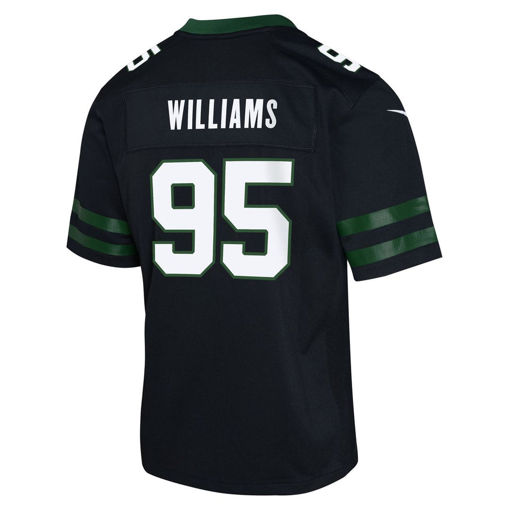 Quinnen Williams New York Jets Youth Game Jersey - Black