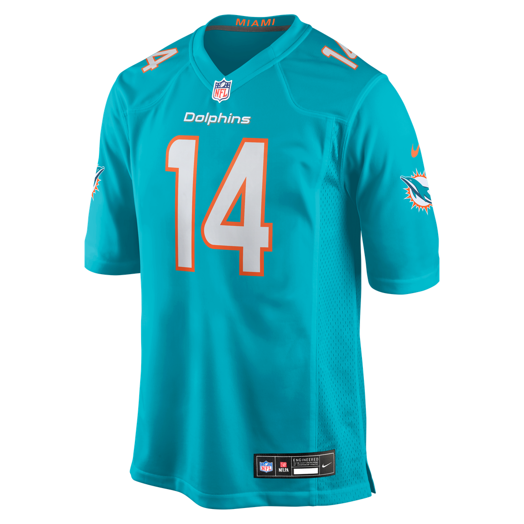 Quinn Ewers Miami Dolphins Team Game Jersey - Aqua