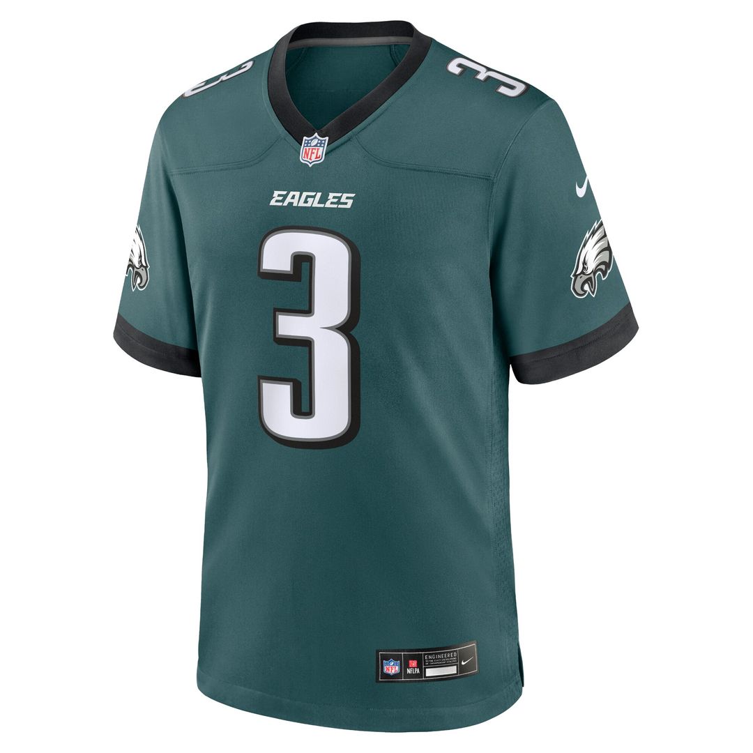 Nolan Smith Philadelphia Eagles Team Game Jersey - Midnight Green