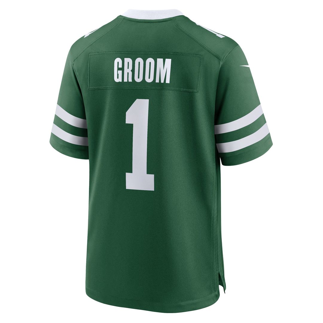 Number 1 Groom New York Jets Game Jersey - Legacy Green