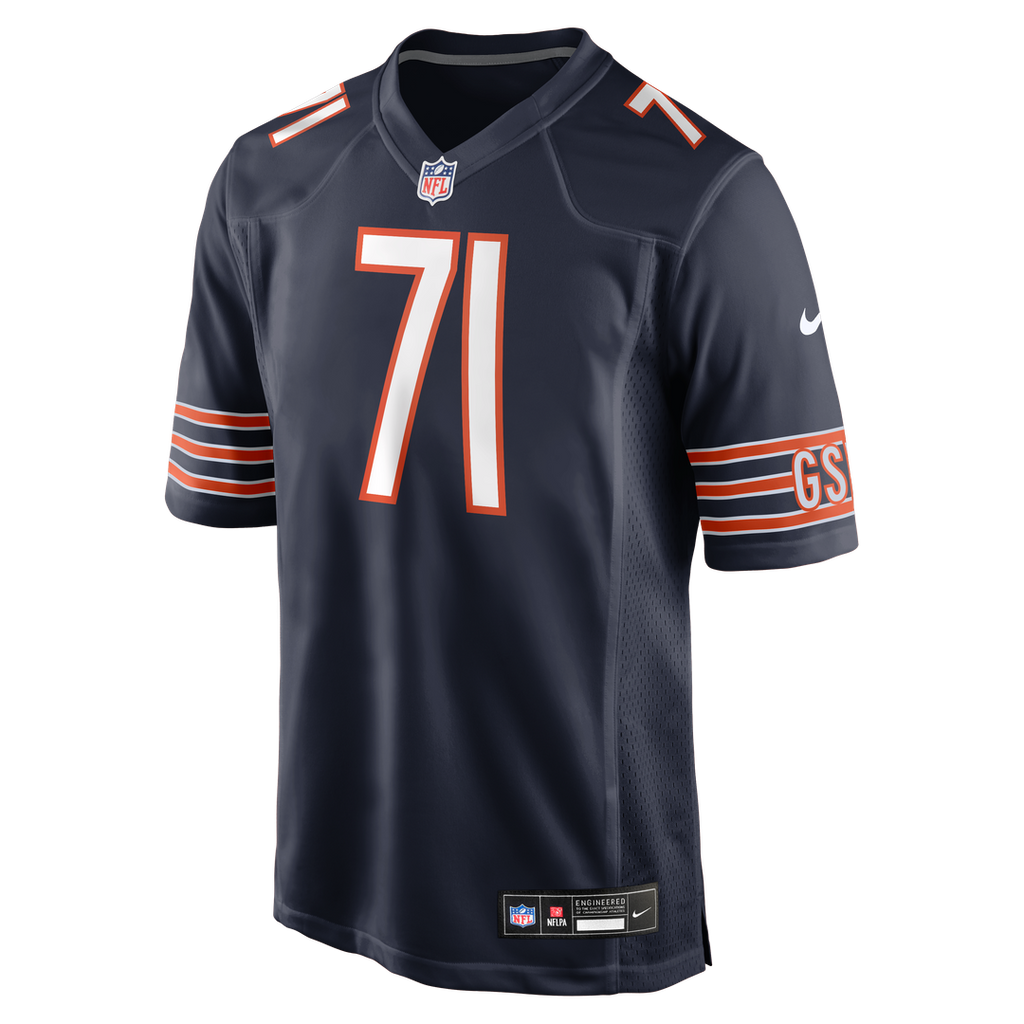 Ryan Bates Chicago Bears Game Jersey - Navy