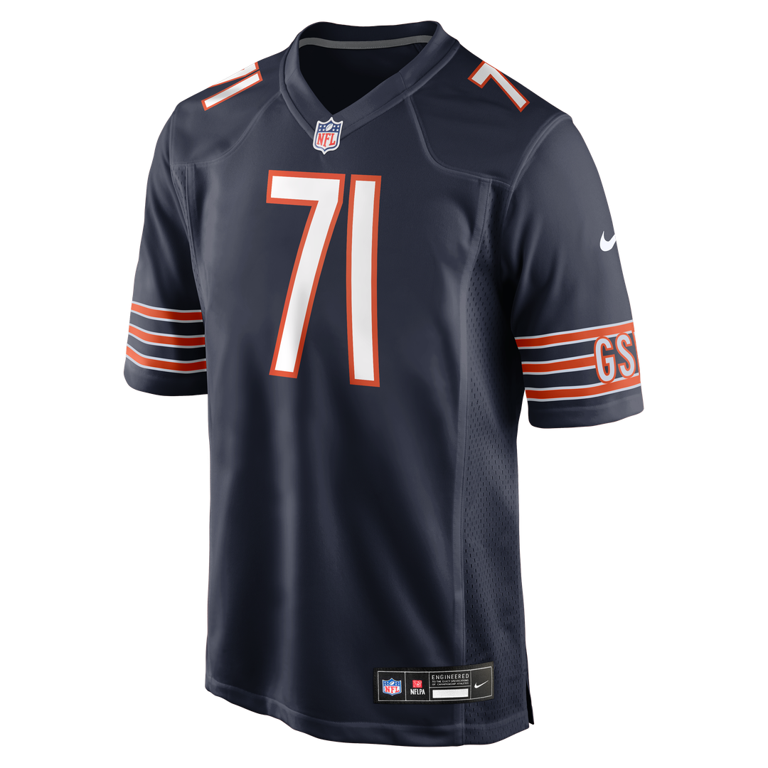 Ryan Bates Chicago Bears Game Jersey - Navy