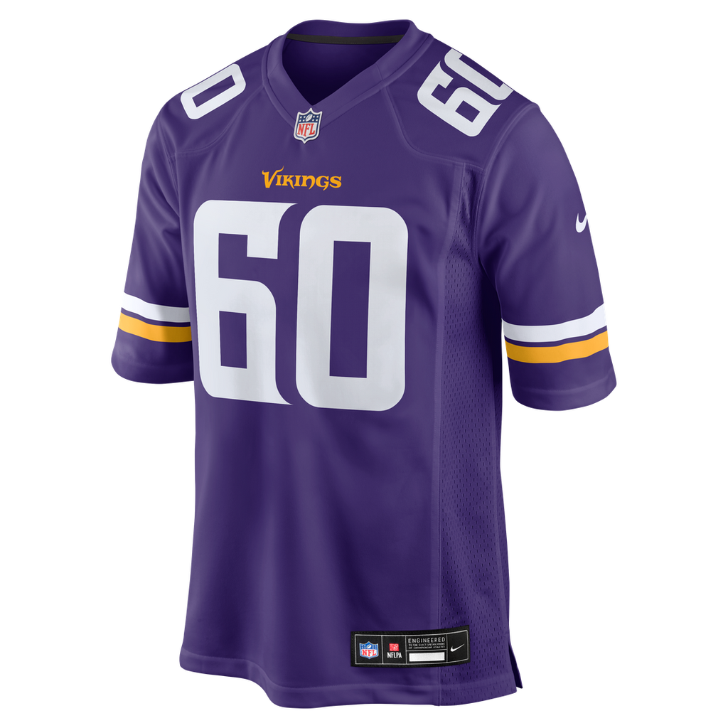 Joe Huber Minnesota Vikings Team Game Jersey - Purple