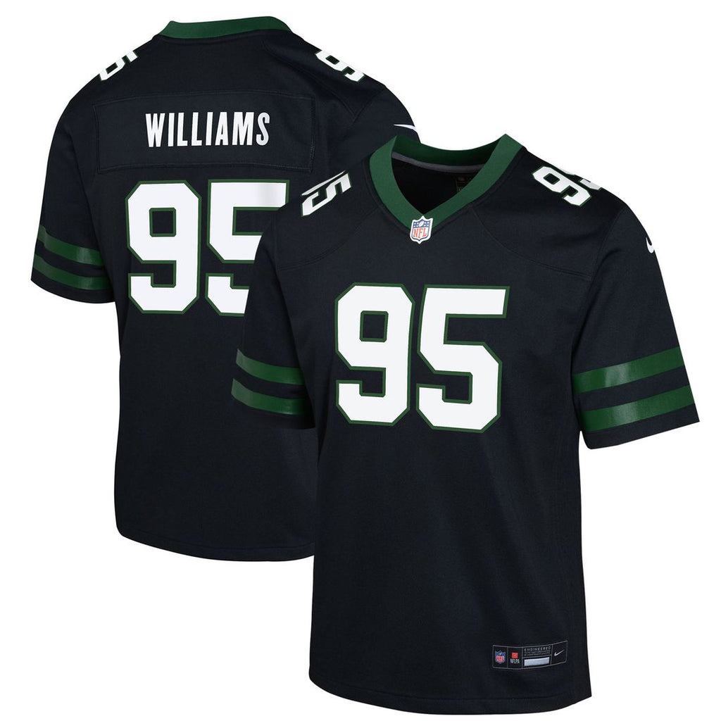 Quinnen Williams New York Jets Youth Game Jersey - Black