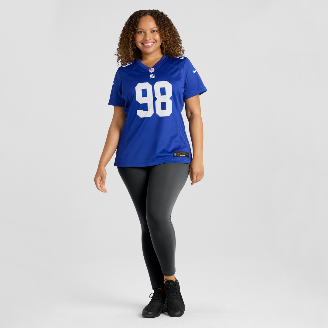 Leki Fotu New York Giants Women's Team Game Jersey - Royal