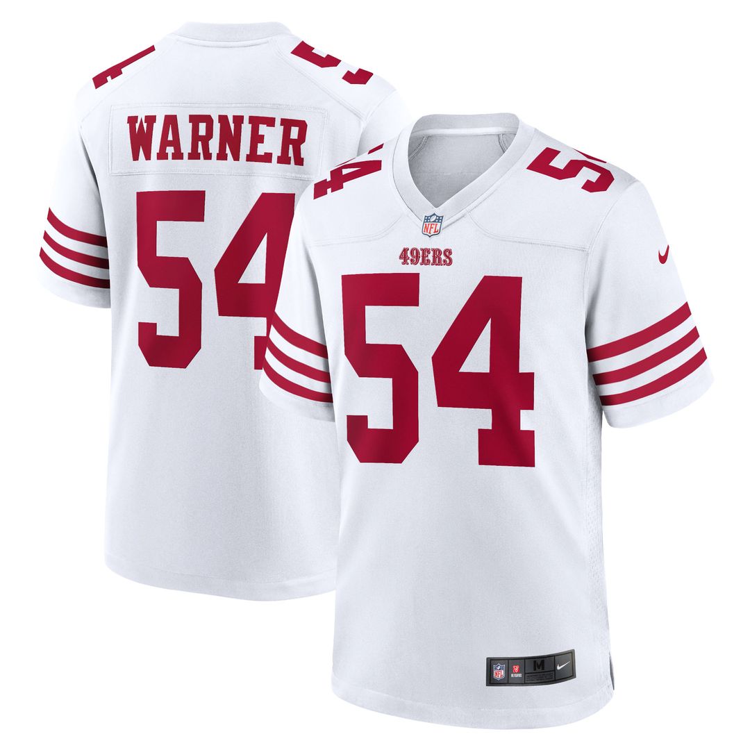 Fred Warner San Francisco 49ers Team Game Player Jersey - White