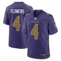 Zay Flowers Baltimore Ravens Alternate Game Jersey - Purple
