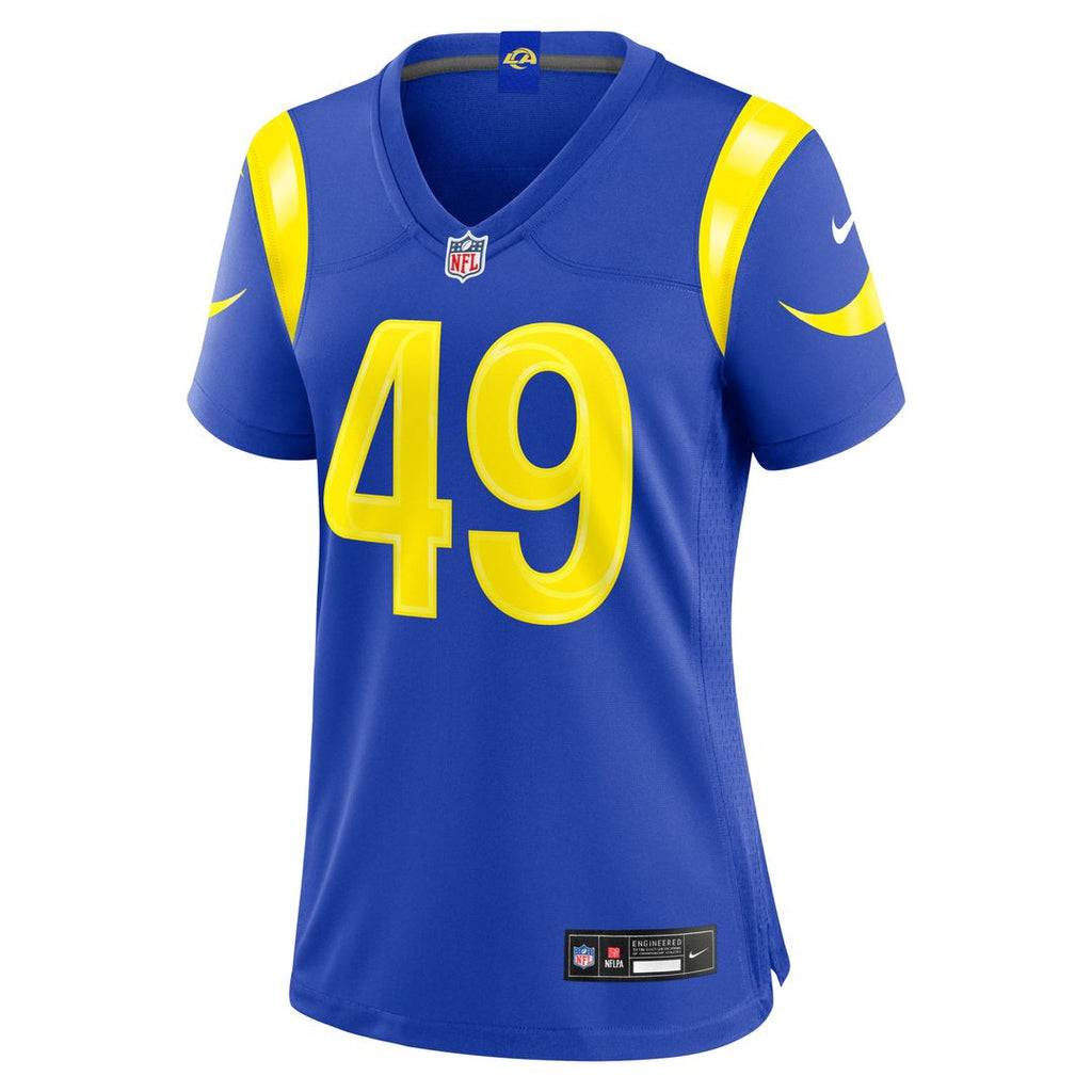 Joe Cardona Los Angeles Rams Women's Team Game Jersey - Royal