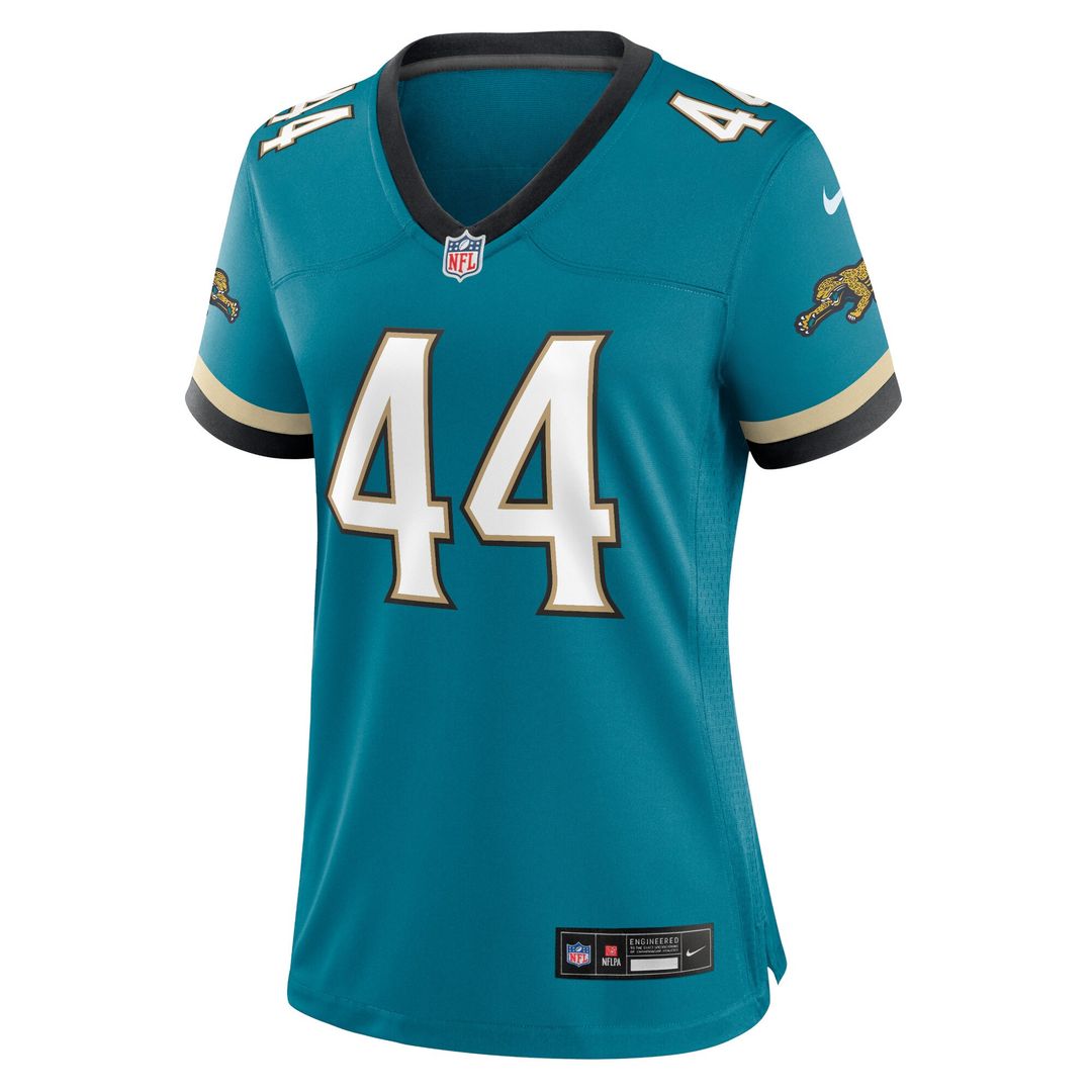Travon Walker Jacksonville Jaguars Women's Prowler Throwback Game Jersey - Teal