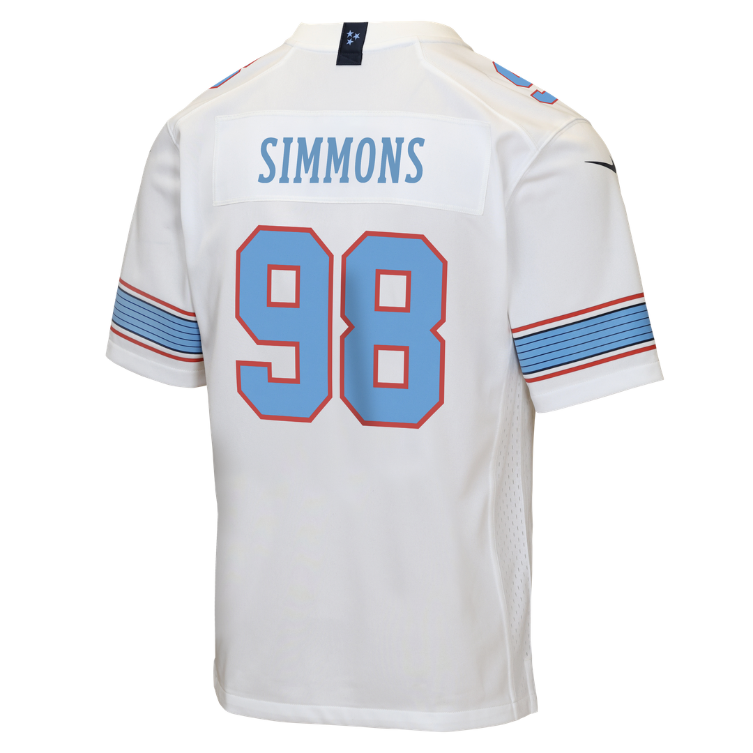 Jeffery Simmons Tennessee Titans Youth Game Jersey - Light Blue