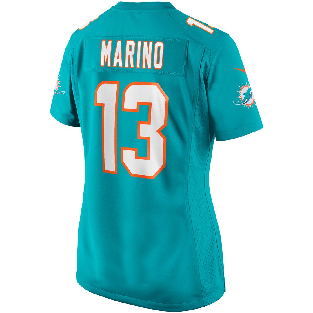 Dan Marino Miami Dolphins Women's Game Retired Player Jersey - Aqua
