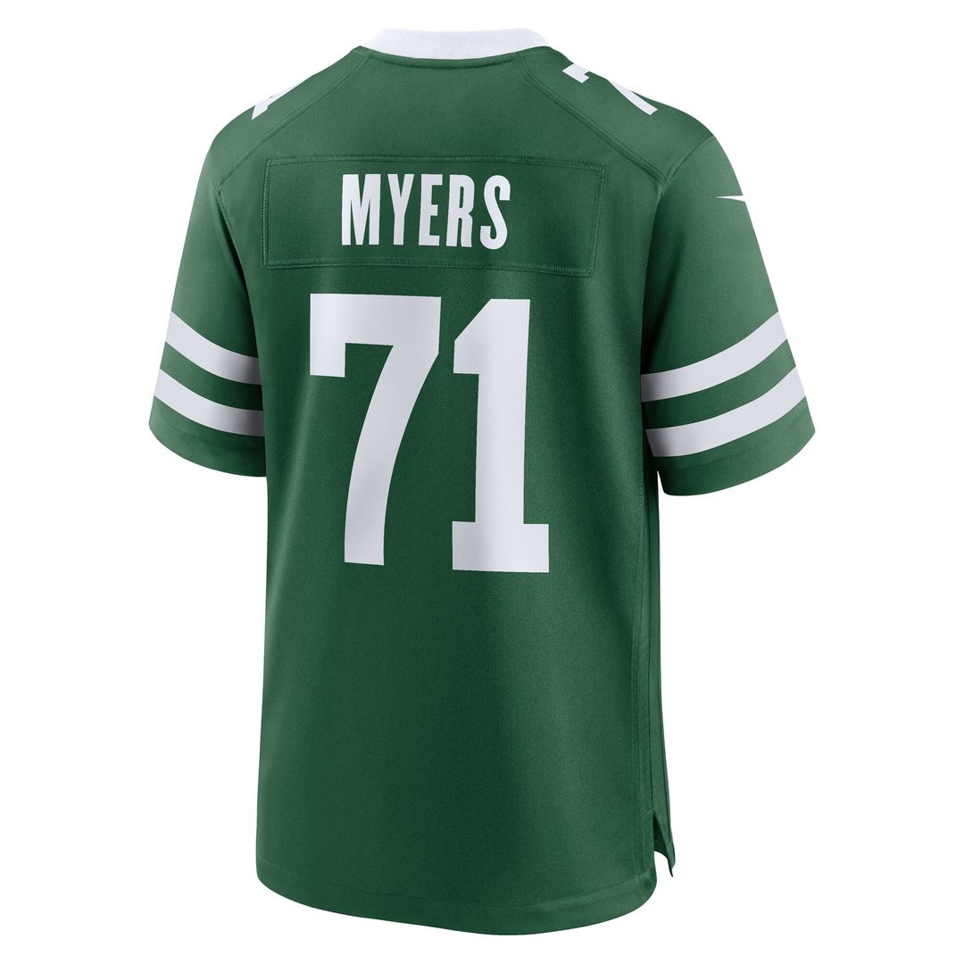 Josh Myers New York Jets Team Game Jersey - Legacy Green