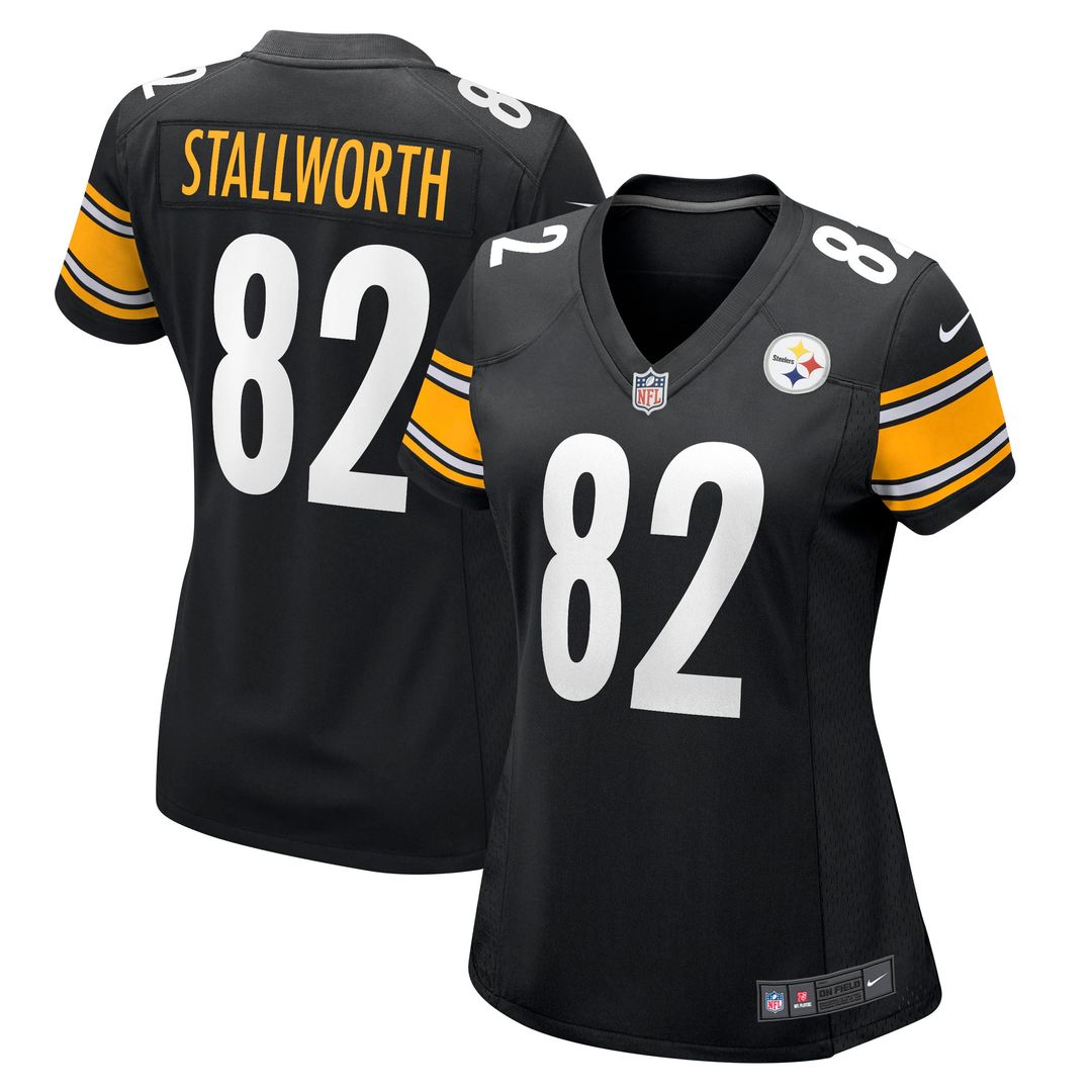 John Stallworth Pittsburgh Steelers Women's Retired Player Jersey - Black
